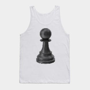 Black And Green Pattern Chessboard Piece Tank Top